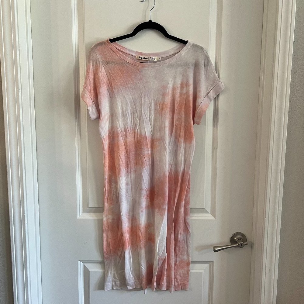 Michael Stars Tie Dye Print Shirt Dress Size XS